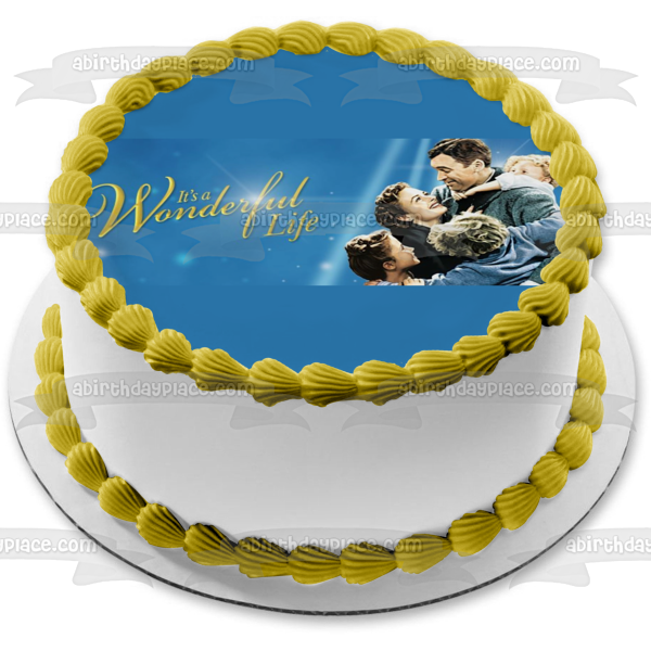 It's a Wonderful Life George Bailey Mary Hatch and Zuzu Bailey Edible Cake Topper Image ABPID01353