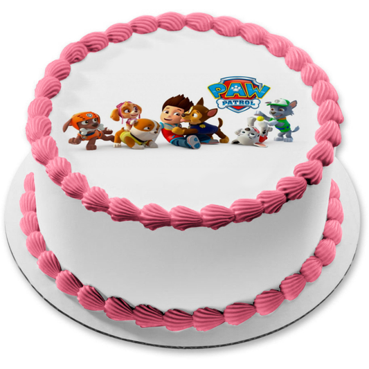 Paw Patrol Chase Everest Tracker Skye Zuma Marshall Rocky Ryder Edible Cake Topper Image ABPID01385