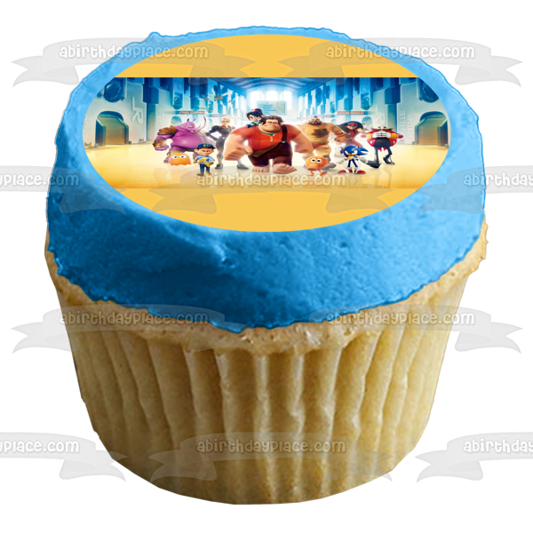 Wreck-It Ralph and Sonic the Hedgehog and Other Friends Edible Cake Topper Image ABPID01360