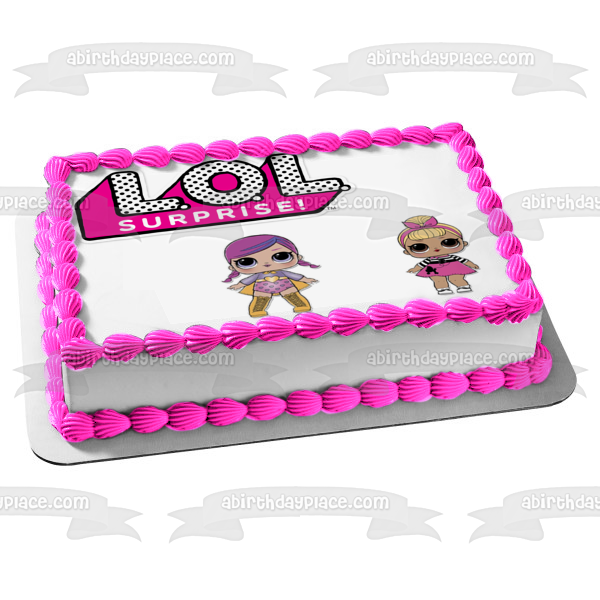 JAJAJA. Logotipo sorpresa Sis Swing y Super Bb, adorno comestible para tarta, imagen ABPID01430 