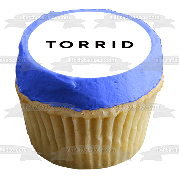 Torrid Logo Black Edible Cake Topper Image ABPID01492
