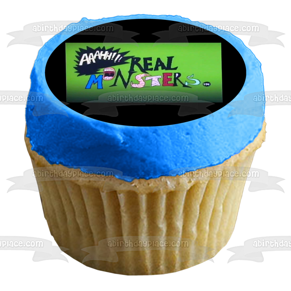 Aaahh!!! Real Monsters Logo Edible Cake Topper Image ABPID01471