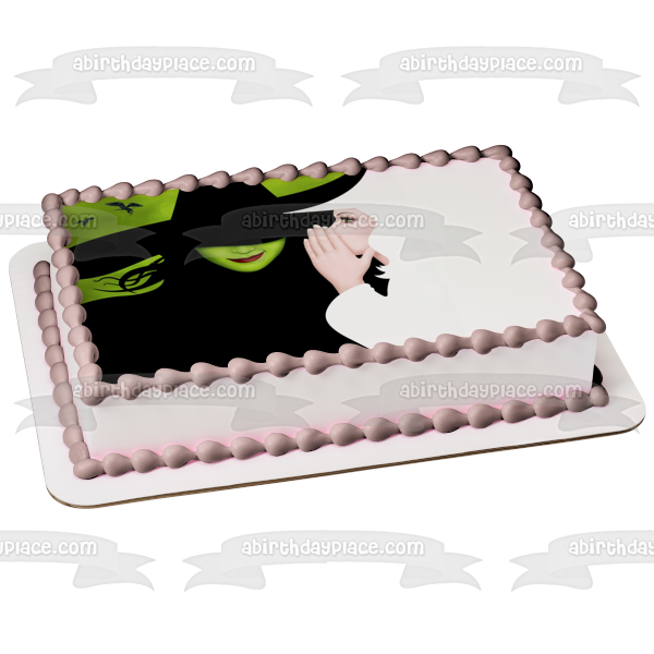 Wicked Elphaba Glinda Arduenna Upland Edible Cake Topper Image ABPID01585