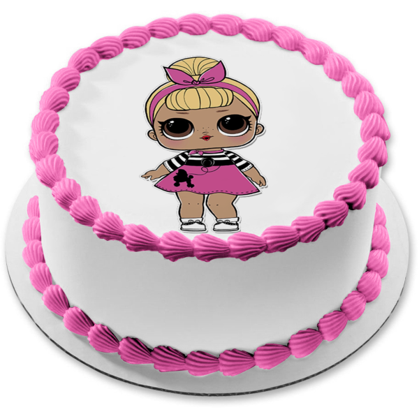 LOL. Surprise Sis Swing Baby Doll Edible Cake Topper Image ABPID01589