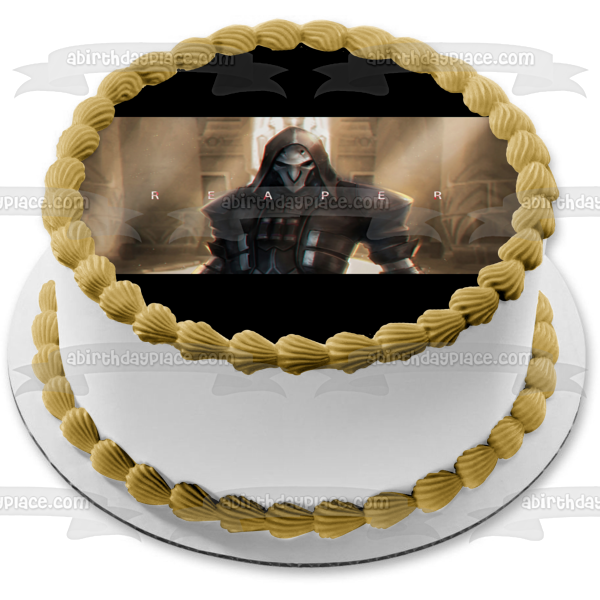Overwatch Reaper Mercenary Reyes Edible Cake Topper Image ABPID01601
