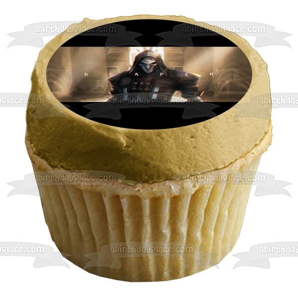 Overwatch Reaper Mercenary Reyes Edible Cake Topper Image ABPID01601