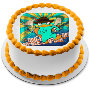 Phineas and Ferb Phineas Flynn and Ferb Fletcher Edible Cake Topper Image ABPID01639