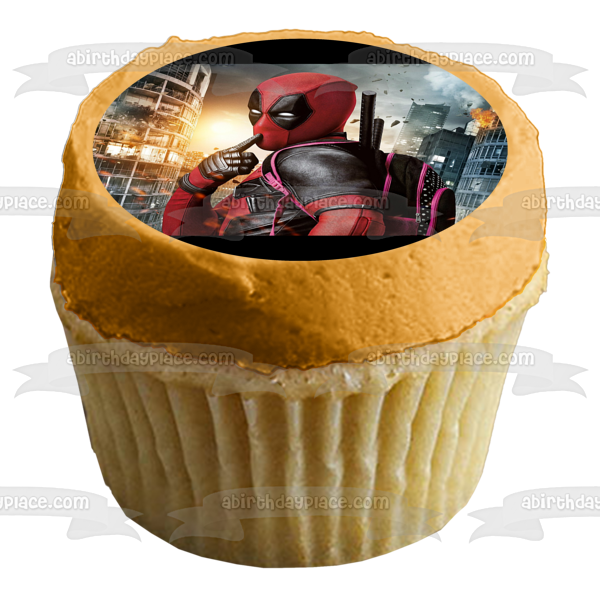 Deadpool 2 X-Men Wade Wilson Edible Cake Topper Image ABPID01608