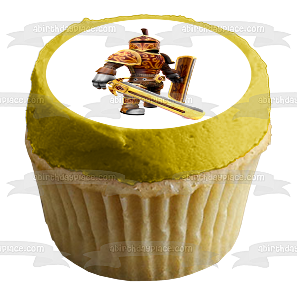 Roblox Knight of the Sacred Flame Edible Cake Topper Image ABPID01610