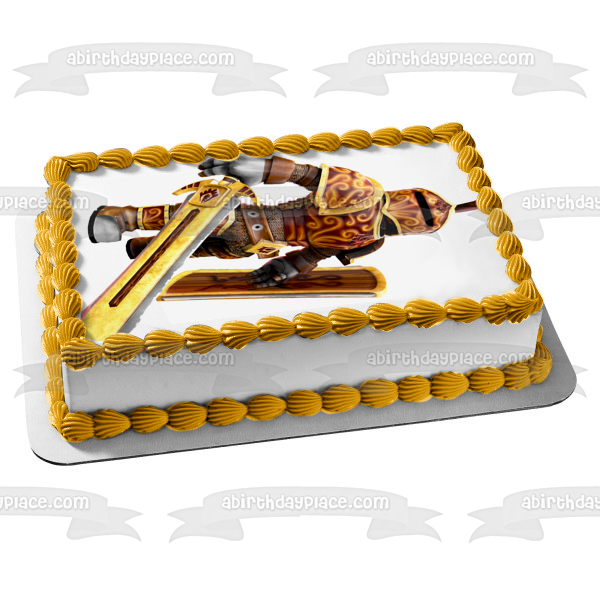 Roblox Knight of the Sacred Flame Edible Cake Topper Image ABPID01610