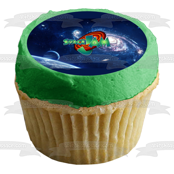 Space Jam Galaxy Planet Star Edible Cake Topper Image ABPID01611