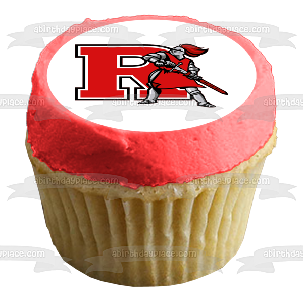 Rutgers University Sports Scarlet Knights and Their Logo Edible Cake Topper Image ABPID01676