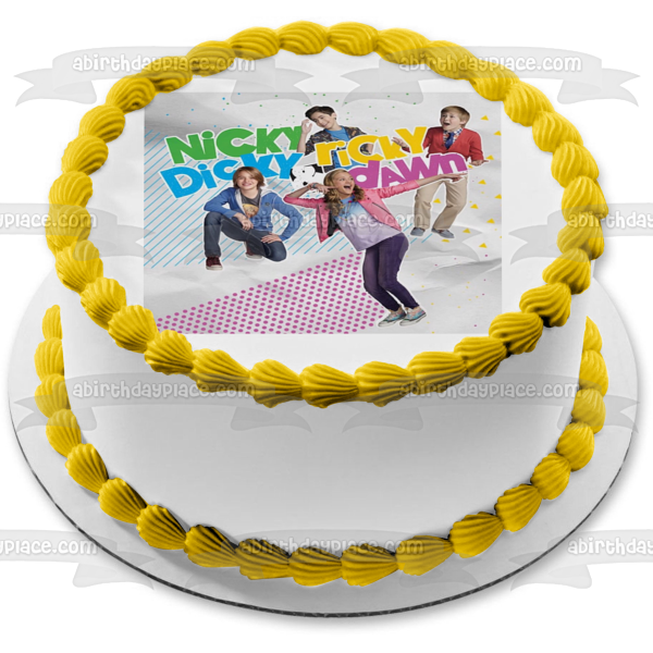 Nicky Dicky Ricky and Dawn Edible Cake Topper Image ABPID01726