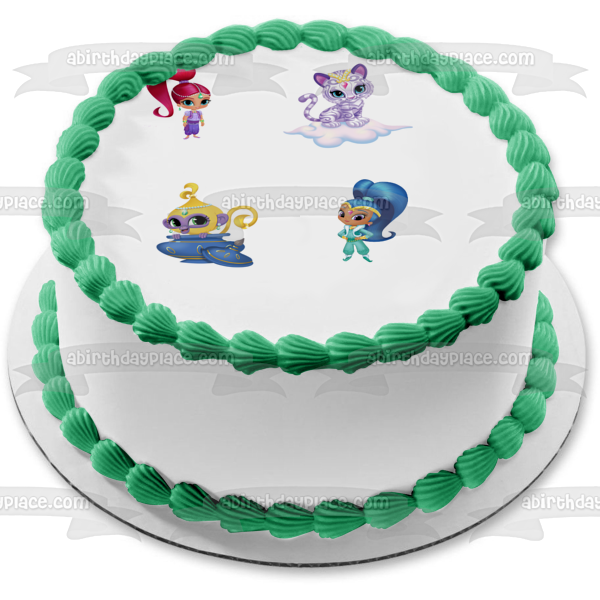 Shimmer and Shine Tala and Nahal Edible Cake Topper Image ABPID01834