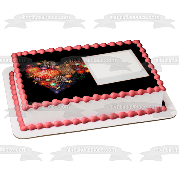 Feliz año nuevo marco de fotos personalizable adorno comestible para pastel imagen ABPID55137 