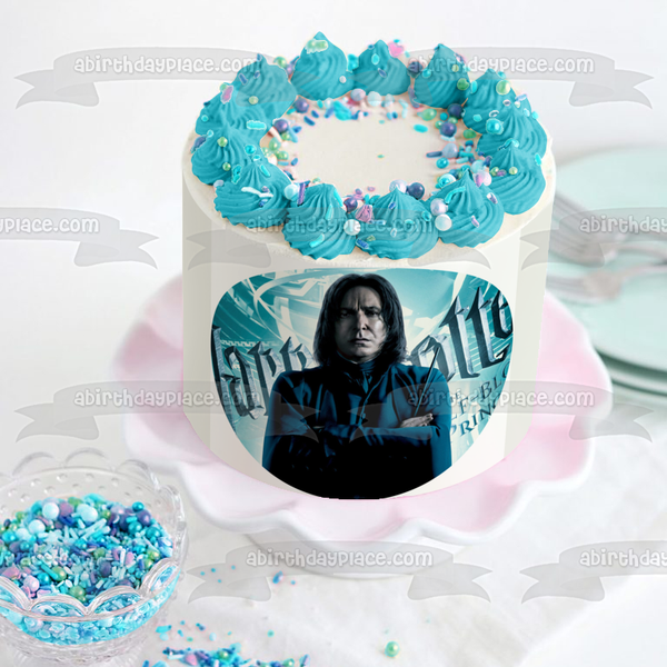 Harry Potter and the Half Blood Prince and Professor Severus Snape Edible Cake Topper Image ABPID03017