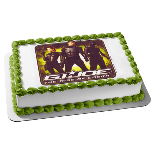 G.I. Joe the Rise of Cobra Duke Ripcord and Scarlett Edible Cake Topper Image ABPID03201