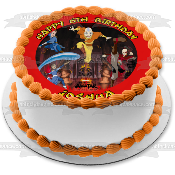 Nickelodeon Avatar the Last Airbender Aang Katara and Sokka Edible Cake Topper Image ABPID03171