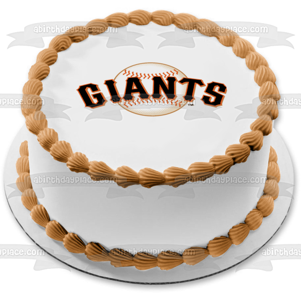 San Francisco Giants Logo 2000 to Present Edible Cake Topper Image ABPID03206