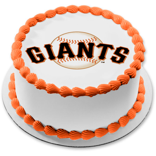 San Francisco Giants Logo 2000 to Present Edible Cake Topper Image ABPID03206
