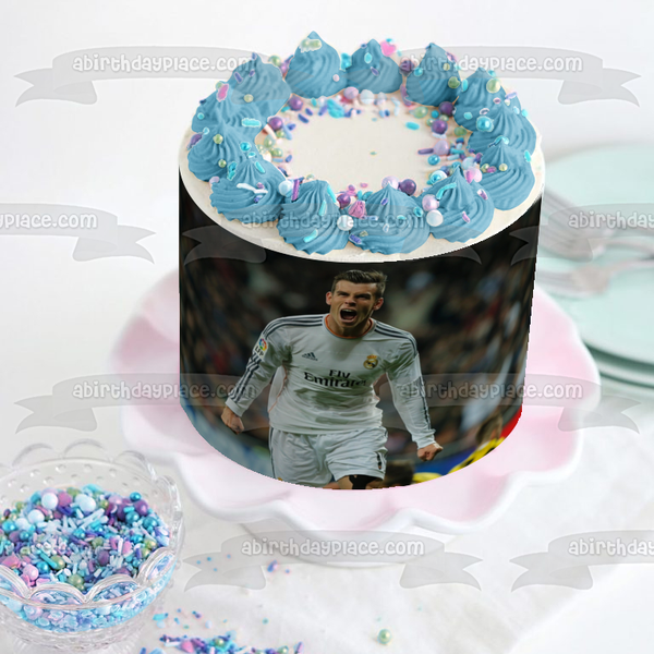 Gareth Bale Real Madrid Fastest Player Wales Expresso Edible Cake Topper Image ABPID03223