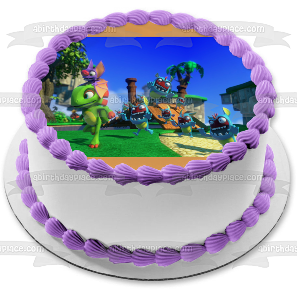 Yooka-Laylee Corplet Keith and Minions Edible Cake Topper Image ABPID03240