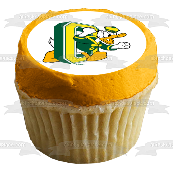 University of Oregon Ducks Logo Sports Mascot Edible Cake Topper Image ABPID03243