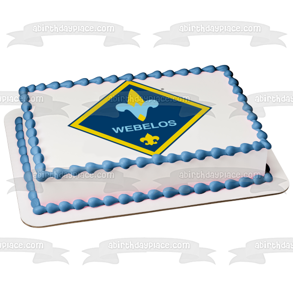Cub Scouts Logo Webelos Boy Scouts of America Edible Cake Topper Image ABPID03254