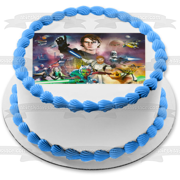 Star Wars: The Clone Wars Anakin Edible Cake Topper Image ABPID03327