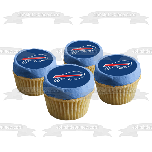 Buffalo Bills Logo NFL Football Edible Cake Topper Image ABPID03336