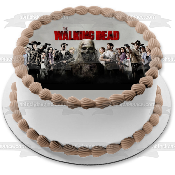 The Walking Dead Rick Carl and Lori Edible Cake Topper Image ABPID03342