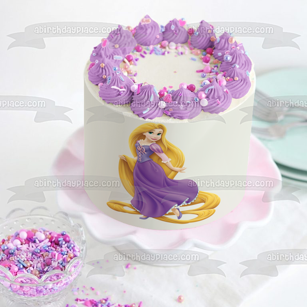 Princess Rapunzel Edible Cake Topper Image ABPID03515