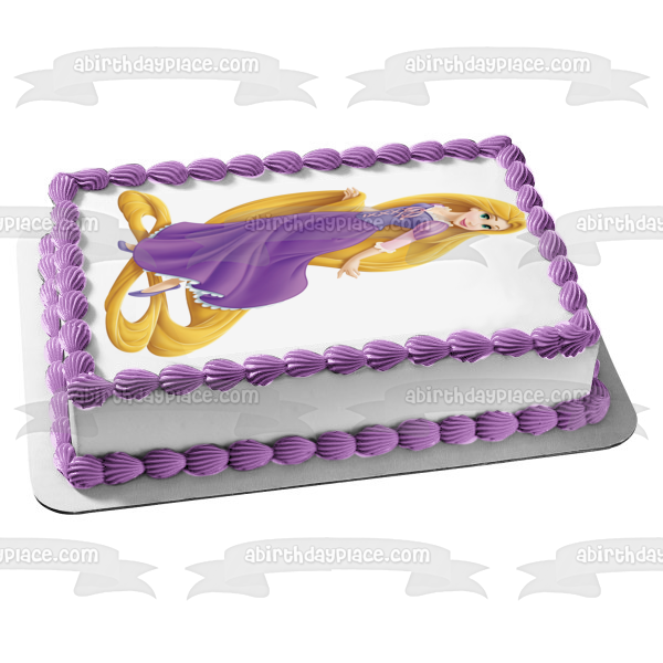 Princess Rapunzel Edible Cake Topper Image ABPID03515