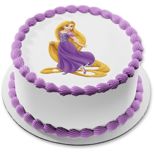 Princess Rapunzel Edible Cake Topper Image ABPID03515