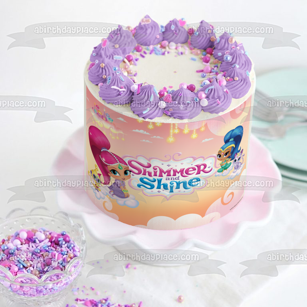 Shimmer and Shine Nahal and Tala Edible Cake Topper Image ABPID03519