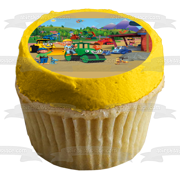 Bob the Builder Scoop Muck Lofty Roley and Wendy Edible Cake Topper Image ABPID03391