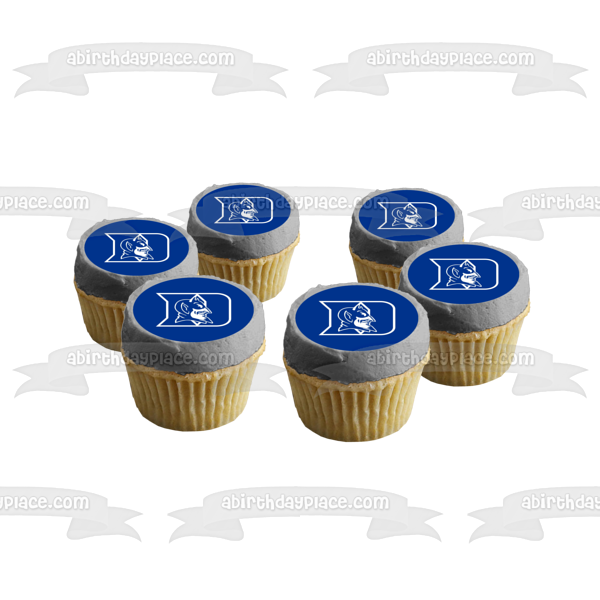 Duke University Blue Devils Logo Sports Edible Cake Topper Image ABPID03533