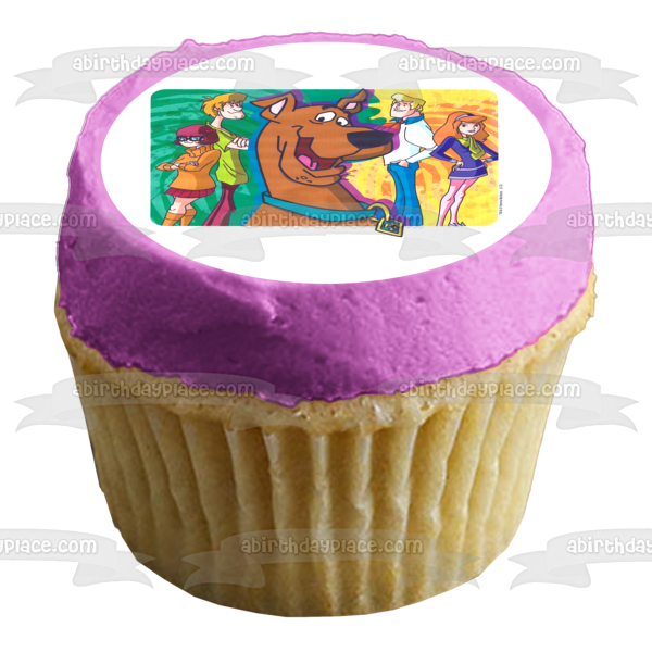 Scooby Doo Shaggy Velma Fred and Daphne Edible Cake Topper Image ABPID03589