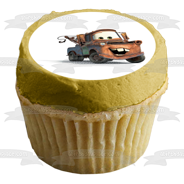 Cars Mater Sir Tow Mater Edible Cake Topper Image ABPID03464