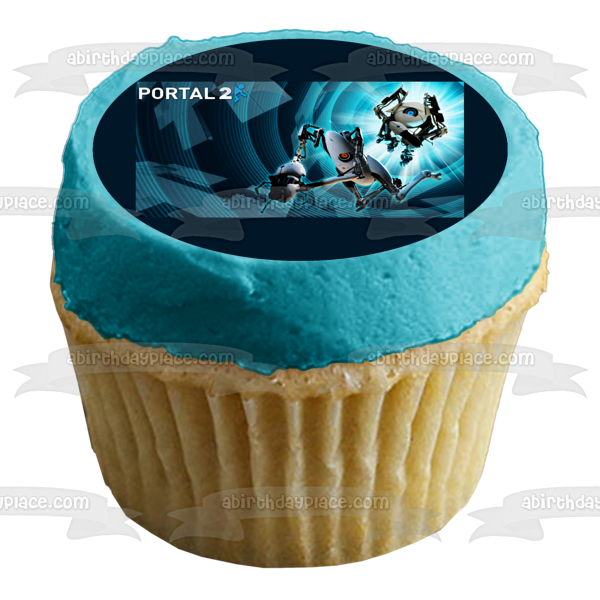 20+ Best Half Life Birthday Cake Ideas and Designs (2026) 23 Half-Life Portal 2 Atlasand P-Body Edible Cake Topper Image ABPID03615 – A Birthday Place