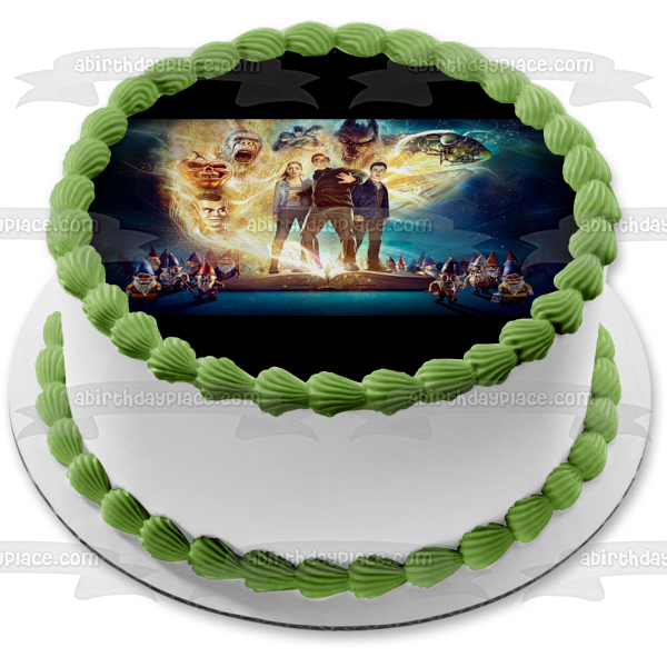 Goosebumps 2 Haunted Halloween Gnomes Sarah Sam and Sonny Edible Cake Topper Image ABPID03629