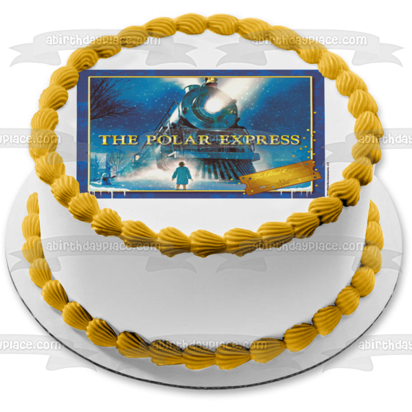 The Polar Express  Train Edible Cake Topper Image ABPID03495