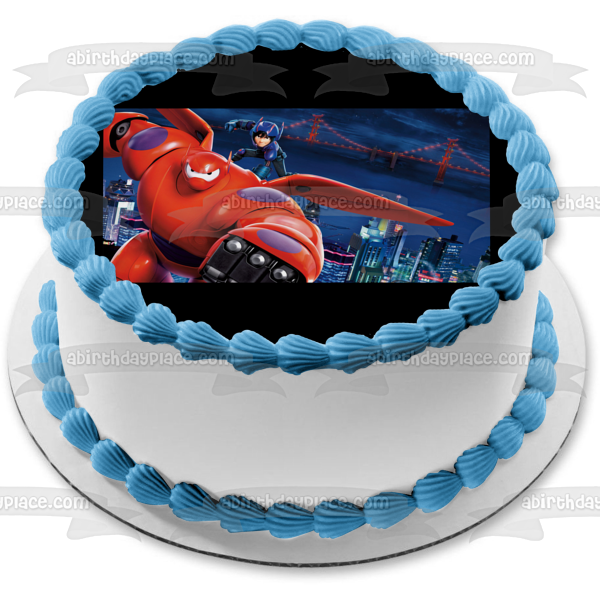 Big Hero 6  Hiro Red Baymax Edible Cake Topper Image ABPID03632