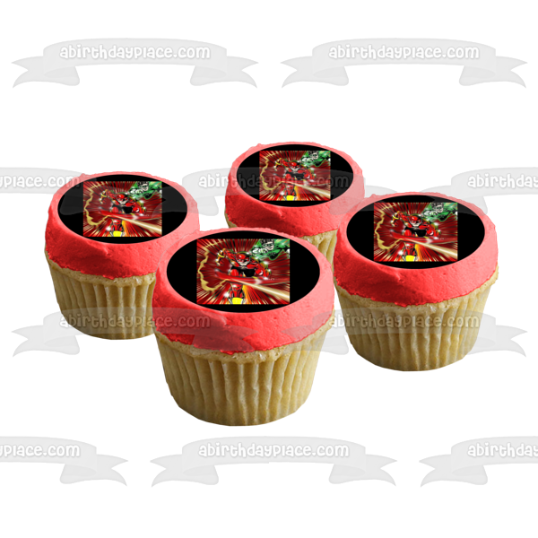 Flash and Green Lantern the Brave and the Bold Edible Cake Topper Image ABPID03807