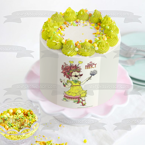 Fancy Nancy World Edible Cake Topper Image ABPID03818