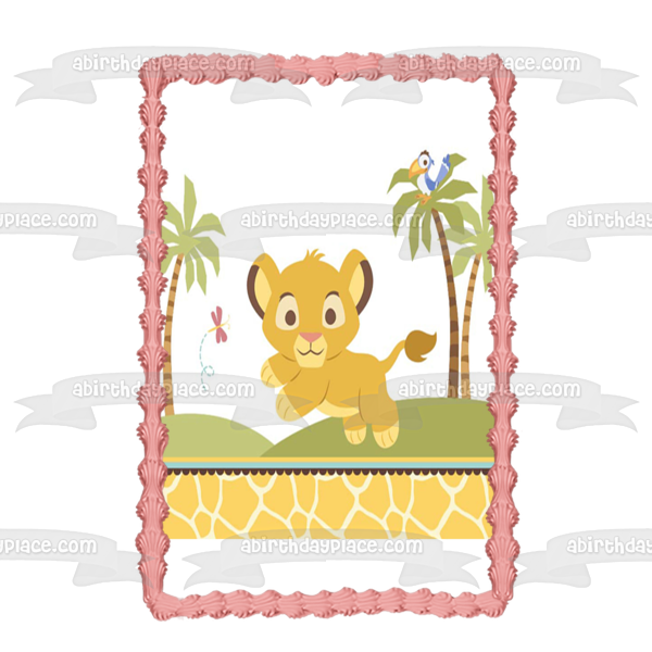 Baby Shower Baby Lion King Sweet Circle of Life Edible Cake Topper Image ABPID03824