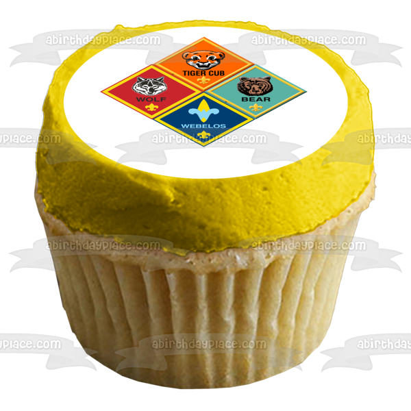 Cub Scout Leaders Logo Tiger Cub Bear Wolf Webelos Edible Cake Topper Image ABPID03673