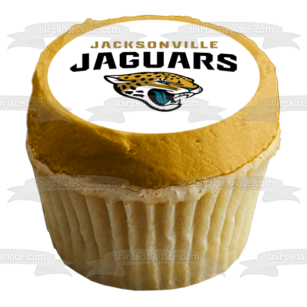 Jacksonville Jaguars Logo NFL Professional Sports Edible Cake Topper Image ABPID03676