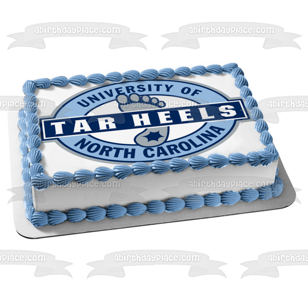 University of North Carolina at Chapel Hill Tar Heels Logo Edible Cake Topper Image ABPID03851