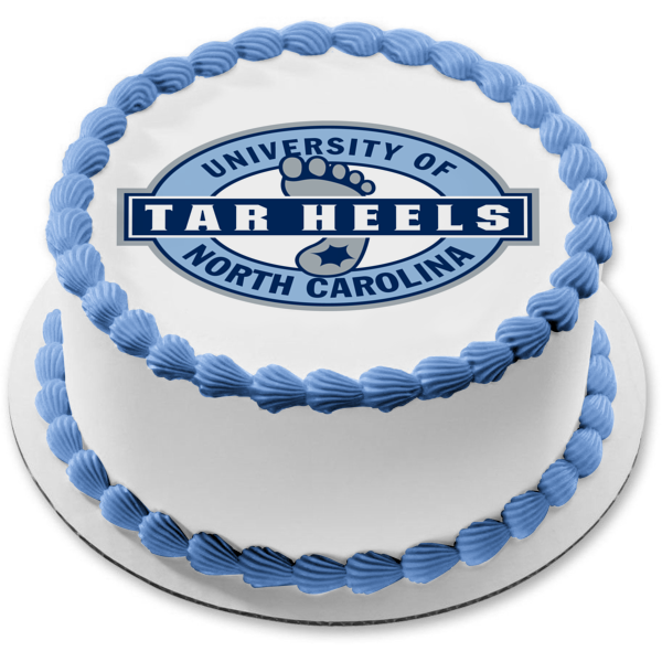 University of North Carolina at Chapel Hill Tar Heels Logo Edible Cake Topper Image ABPID03851